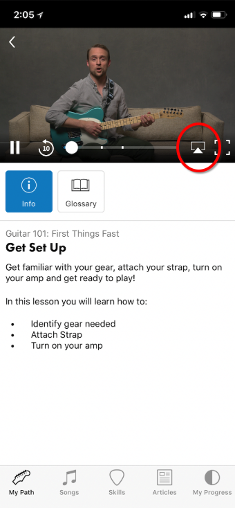 fender play chromecast